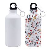 US Stock, CALCA 60pcs/Pack 500ml Blank Aluminum Sports Bottle for Sublimation Printing, White (Local Pick-Up)