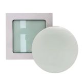 US Stock CALCA 20 Pcs 11.8in Round Glossy Sublimation Glass Cutting Boards - White Coated for Heat Transfer & Home Decor DIY