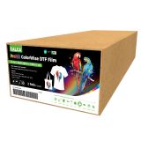 2 Rolls/Pack CALCA ProK2 23.6in x 328ft/60cm x 100m VersaPeel ColorWise DTF Film Roll, Double sided