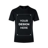 Custom DTG Printed 4.3 oz Unisex Tee – Black