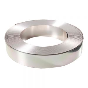 80mm (3.1") x 50m (164ft) Roll Mirror Silver Aluminum Return Coil (With Folded Edge, 2 Rolls / Pack) for Channel Letter Sign Fabrication Making
