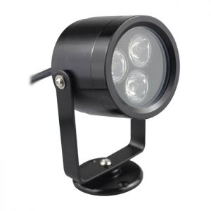 12V 3x1W RGB Black Underwater Lamp