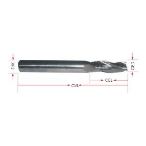 3 Flutes Cup Cut with Chip-breaker Bits