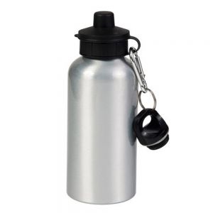 CALCA 600ml Blank Silver Sport Bottle for Sublimation Printing
