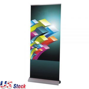 Clearance Sale! US Stock-High Quality Dismountable Base Roll Up Banner Stand (33" W x 95" H) (Stand Only)