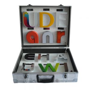 Portable Channel Letter Rechargeable Display Box 
