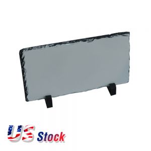 US Stock, 22 x 12cm Rectangle Sublimation Photo Slate 