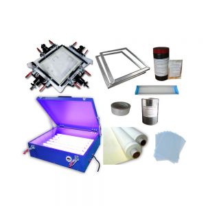 Screen Printing Kit Screen Making DIY UV Exposure Unit & Hand Screen Stretcher