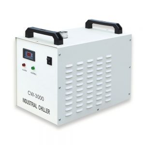 S&A CW-3000DF Thermolysis Industrial Water Chiller (AC 1P 110V 60HZ) for 0.8KW / 1.5KW Spindle Cooling