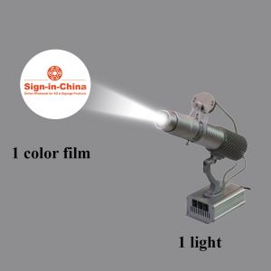 20W Desktop or Mountable LED Gobo Projector Advertising Logo Light (with Custom 1 Color Rotating Glass Gobos)