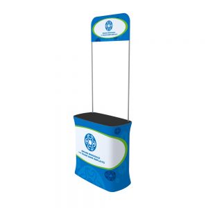 Rectangle Fabric Tension Promotion Counter with Custom Graphic