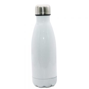 CALCA 2pcs 350ml / 12oz Bowling-Shaped Vacuum Bottle for Sublimation Printing, White