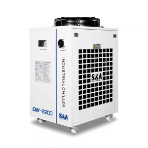 US Stock S&A 220V 60Hz CW-6200BN Industrial Water Chiller (for 200W Laser Diode and CO2 RF Laser , 600W CO2 Laser,400W Solid-state Laser, 600W-1000W Fiber Laser, 45KW CNC Spindle Cooling)