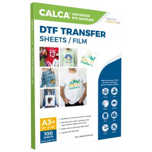 Spain Stock CALCA 13" x 19" DTF Transfer Film - Double Sided, Hot Peel- 100 Sheets/pack