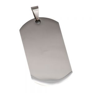 US Stock-CALCA 10pcs Wholesale High Quality Army Stainless Steel Military Blank Dog Tags