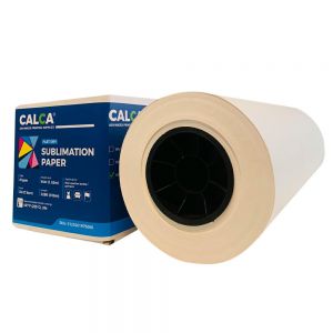 US Stock, CALCA 81gsm 64in x328ft Textile Dye Sublimation Paper for Heat Transfer Printing, 3in Core, (Local Pickup)