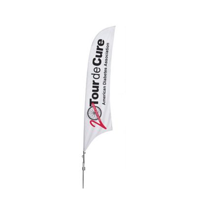 13.1 ft Feather Banner with Spike Base (Single Sided Printing)