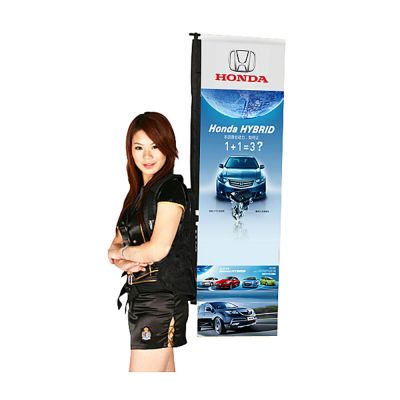 Backpack L Banner Stand with Graphic Printing 15.7"W x 49.2"H ( 40 x 125cm )