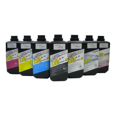 7 Liter CRM Flat Media LED UV Curable Ink for Epson DX5 DX7 Printhead Printer