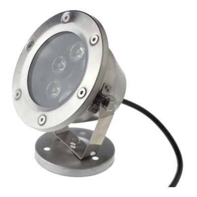 12V 6x1W Underwater Lamp Silver