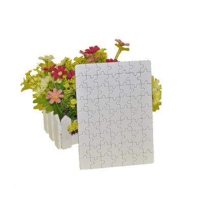 11" x 7.25" White Rectangle Blank Sublimation Jigsaw Puzzle Child Toy Heat Transfer