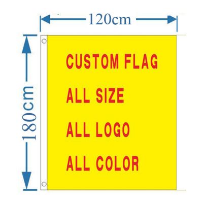 3.94´ x 5.9´ Custom Design Rectangle Flag Banner(Only Graphic)