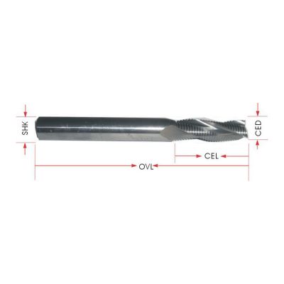 3 Flutes Cup Cut with Chip-breaker Bits