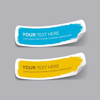 Stereo Label Smear Color Vector Business progress steps template background Diagram and Infographics Design Vector illustration(Free Download Illustrations)