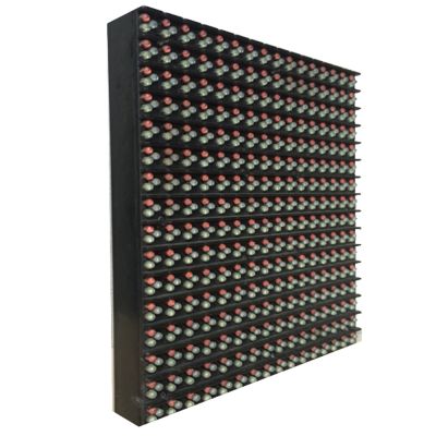 Outdoor LED Display P10 Medium 16x16 RGB LED Matrix Panel(6.3" x 6.3" x 0.5")