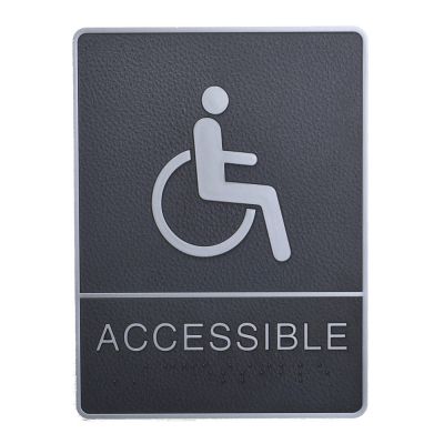 Disabled, Toilet, Restroom Signs With Braille, ABS New Material