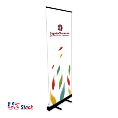 Clearance Sale! US Stock-Black Good Quality Sliver Standard Roll Up Banner Stand(Stand Only)