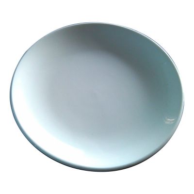 7.5" Blank Sublimation White Moon Plate Full Printing Ceramic Plate