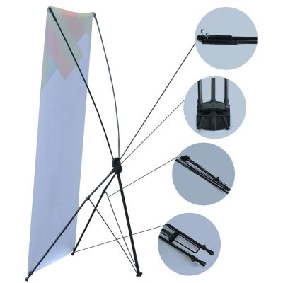 (47.24" X 78.74") Economy Aluminum Foot X Banner Stand