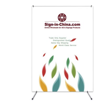 Sample-US Stock-47.24"x 78.74"Economy Aluminum Foot X Banner Stand
