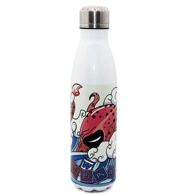 CALCA 2pcs 500ml / 17oz Bowling-Shaped Vacuum Bottle for Sublimation Printing, Full White