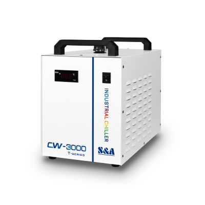 S&A 3000DG Thermolysis Industrial Water Chiller for CO2 Glass Tube of Engraving Machine, AC 1P 110V, 60Hz