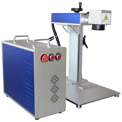 US Stock, CALCA 50W Fiber Laser Marking Machine For Personalized Laser Engraved Logo Custom Gift, With Raycus Laser + Rotation Axis