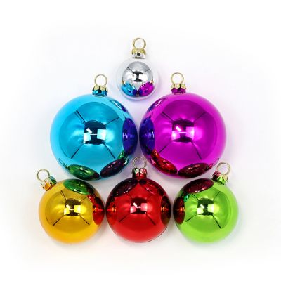 US Stock, CALCA 3.15" x 2.4" Sublimation Plastic Festive Wedding Party Decoration Christmas Ball Medium 200PCS