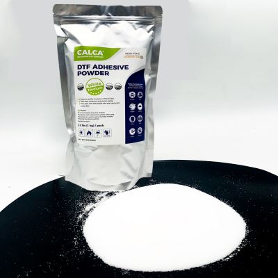 US Stock, CALCA Direct to Film TPU DTF Powder, Digital Transfer Hot Melt Adhesive Powder (44lbs , 20kg, Medium, White)