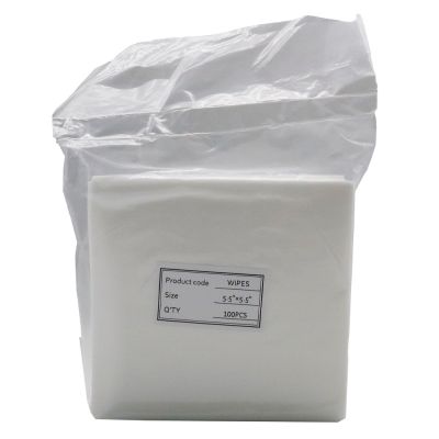 140 x 140mm Fiber Cleaning Wipes FOC-03,100 Pieces