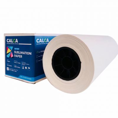 US Stock, CALCA 81gsm 44in x 328ft Textile Dye Sublimation Paper for Heat Transfer Printing, 3in Core (Local Pick-Up)