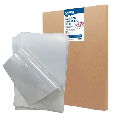 US Stock, CALCA 100 Sheets/pack Premium Waterproof Inkjet Milky Transparency Film 11" x 17" for Screen Printing