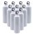 CALCA 60pcs/Pack 750ml Blank Aluminum Sports Bottle for Sublimation Printing, White