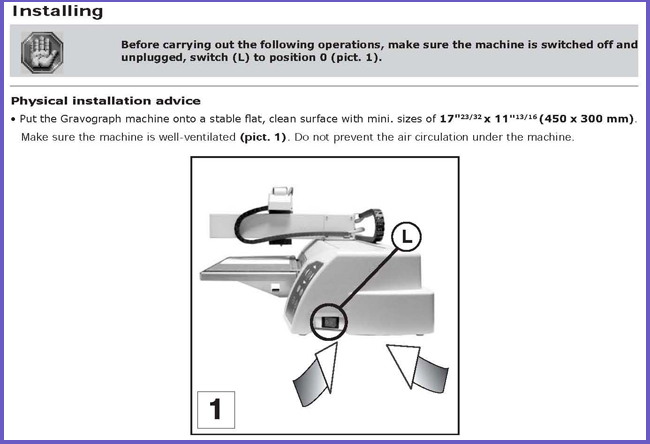 M40 engraving Machine instruction