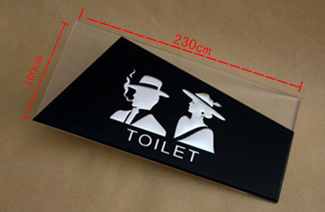 Male & Female, Restroom Signs, Toilet Signs, Acrylic