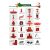 US Stock 71in Outdoor Christmas Decoration Christmas Snowing Lamp