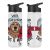 18oz Wide Mouth Stainless Steel Bottles with Sublimation Coating and Flip Cover Lid White