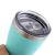CALCA 10oz Stainless Steel Coffee Mugs Beer Tumbler with Sublimation Coating and Sliding Lid Tiffany Blue&Black