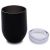 CALCA 6PCS 12oz Black Stainless Steel Red Wine Tumbler Mugs with Sublimation Coating and Direct Drinking Lid