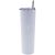 US Stock - CALCA 25pcs 20oz Skinny Tumbler White Stainless Steel Insulated Water Bottle Double Wall Vacuum Travel Cup With Sealed Lid and Straw